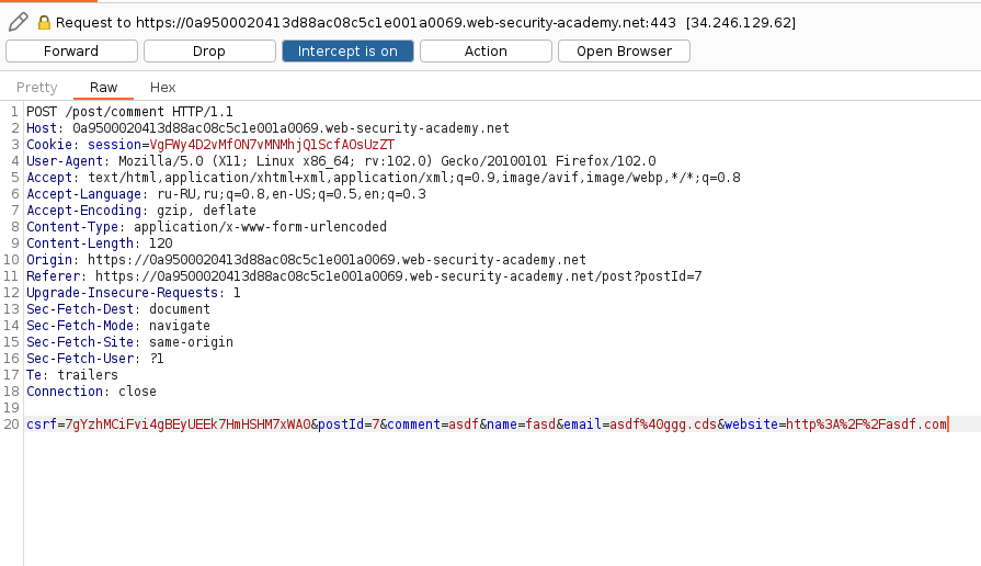Захват запроса и его направление в Smuggler